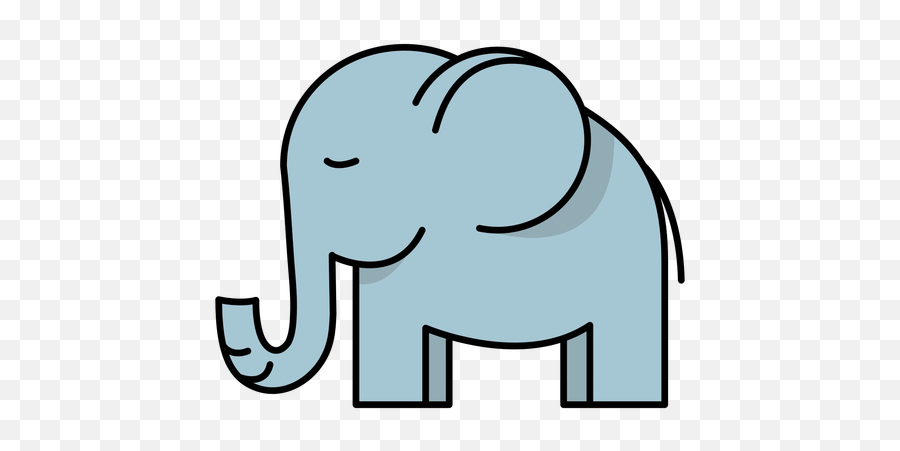 Cute Elephant Standing Illustration Transparent Png U0026 Svg Vector Emoji,Emojis Animals Elephant