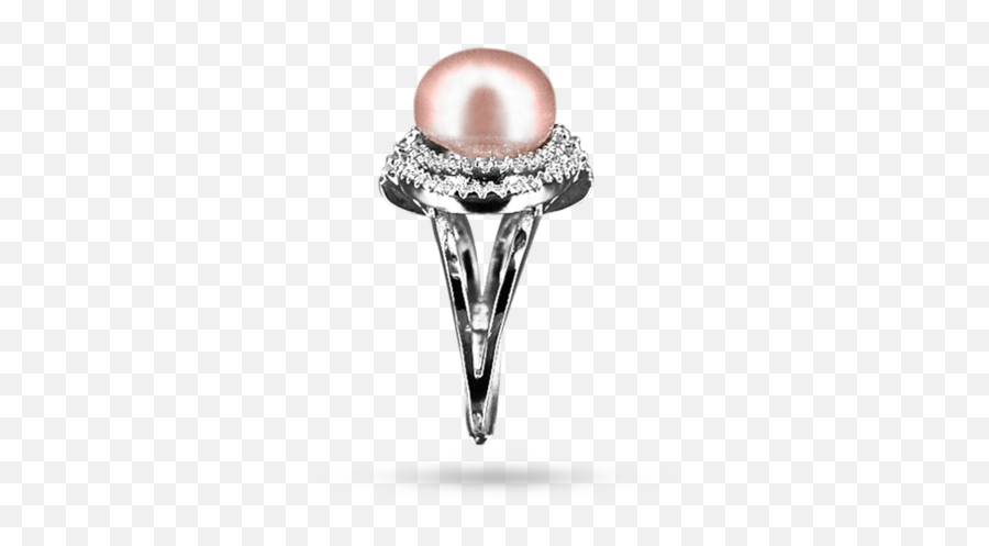 Pink Pearl Rings With Diamonds Cheaper Than Retail Price Emoji,Emotions Cubic Zirconia 10k Gold Heart Ring - Made With Swarovski Zirconia