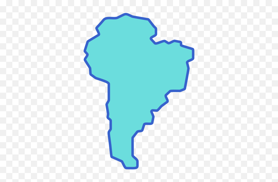 South America - Free Maps And Flags Icons Emoji,Emoji For Map