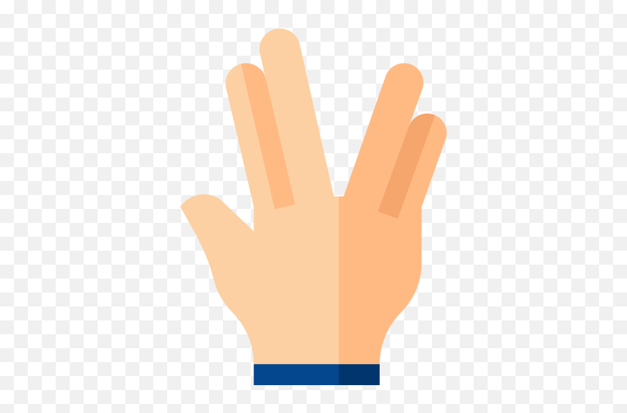 Vulcan Salute - Free Entertainment Icons Emoji,Painted Nails-emoji Transparent Background