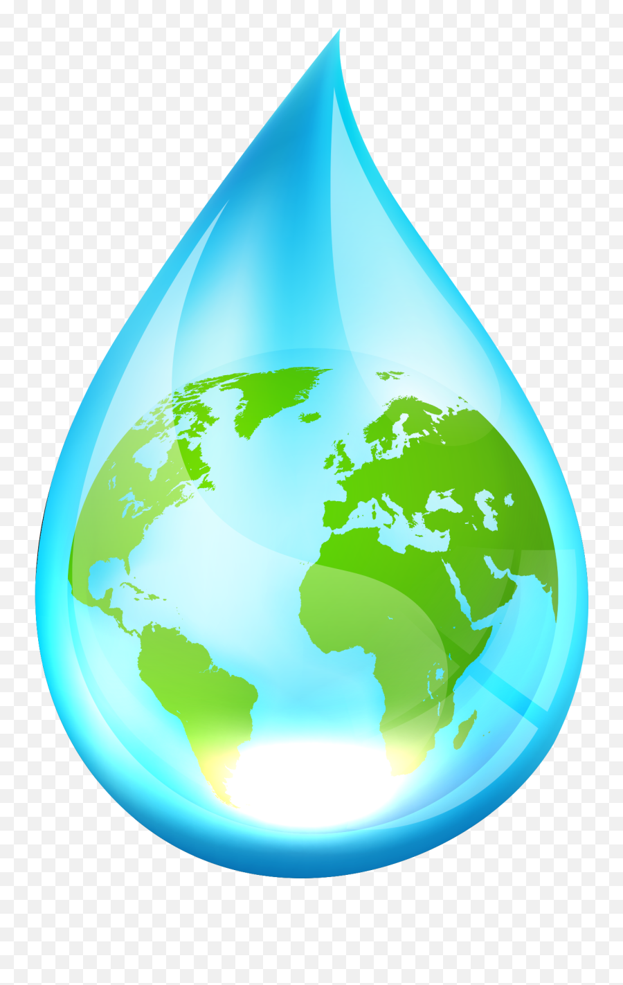 Download Earth Png - Water Droplet With World Full Size Emoji,Droplet Emoji