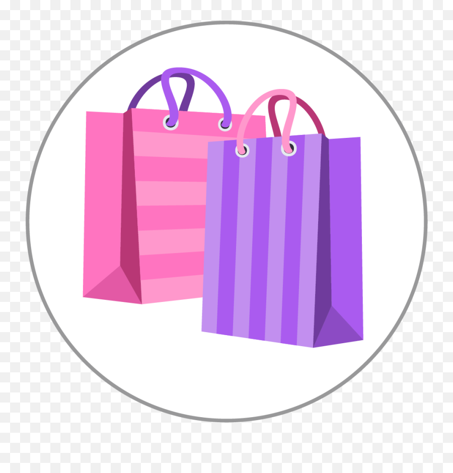 Shopping Bags Emoji 25mm Centre Disc,Fusion Emoji