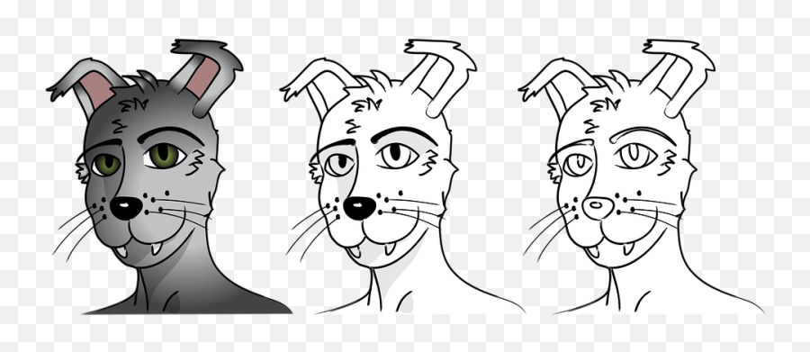 Free Photo Wolf Man Comic Anime Drawing - Dot Emoji,Drawing Emotions Anime