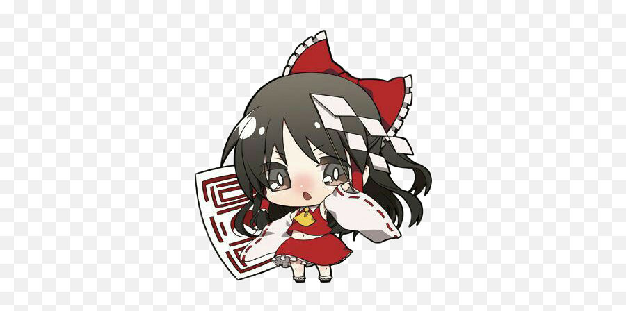 Cute Kawaii Chibi Girl Sticker - Fictional Character Emoji,Girl In Red Dress Emoji