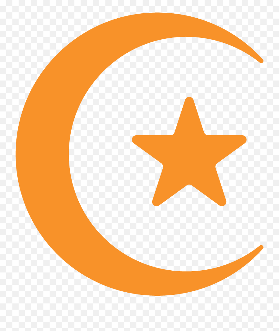 Star And Crescent Emoji Clipart - Blue Star Mothers Logo,Islamic Emojis