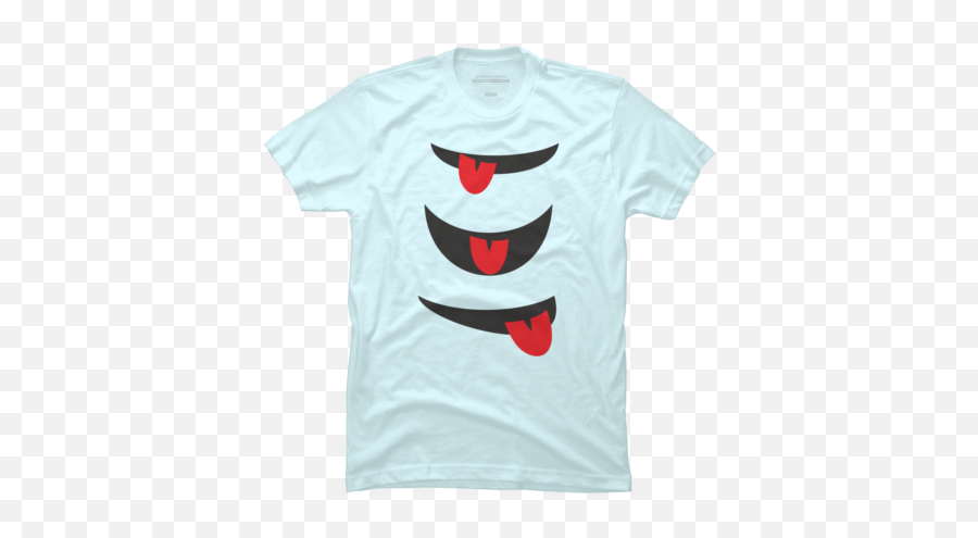 Shop Lyovajanu0027s Design By Humans Collective Store - Short Sleeve Emoji,Print Emoji Faces