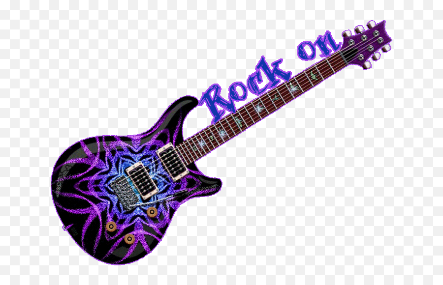 Rock On Guitar - Rock Electric Guitar Purple Emoji,Rock Guitar Emoji