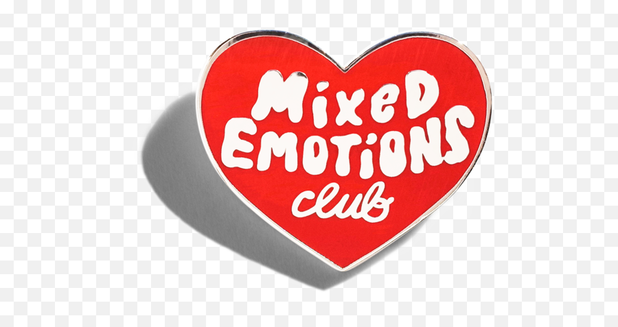 Mixed Emotions Club Enamel Pin - Language Emoji,Mixed Emotions Quotes