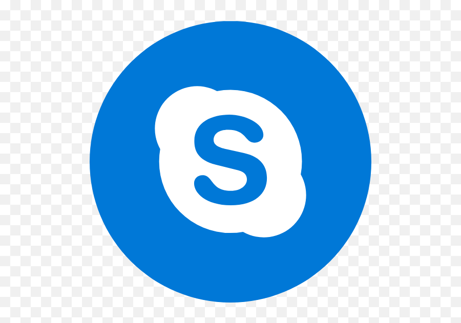 Round Skype Graphic - Skype Logo Icon Png Emoji,Add Emoticons Skype Pallette