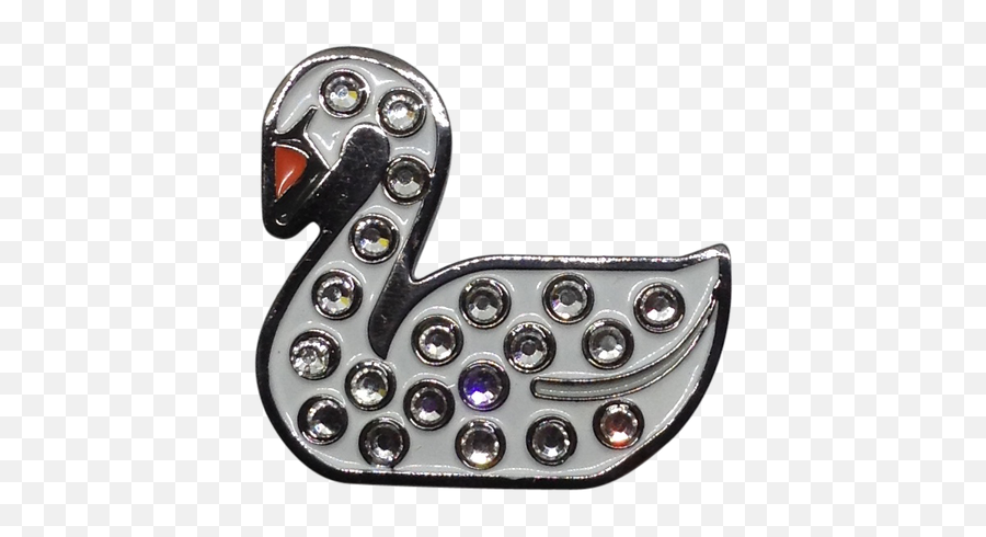 Readygolf Pendientes De Marcador De Bola De Cisne Con Cristales - Solid Emoji,Como Hacer Aretes De Emojis