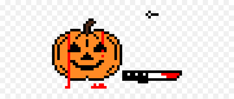 Pumpkin - Pixel Art Halloween Emoji,Pixel Emoji On Grid
