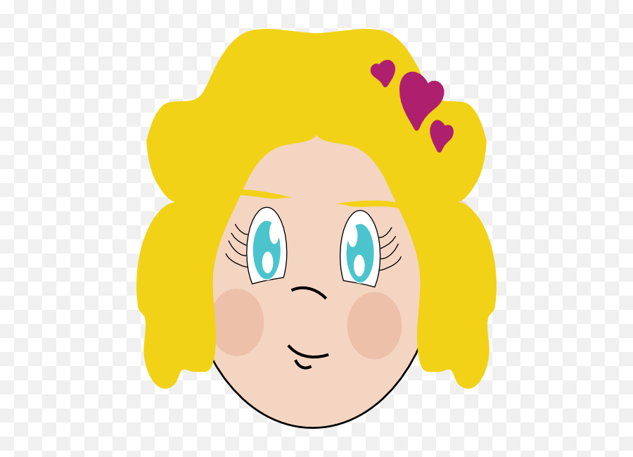 Blonde Girl Clipart I2clipart - Royalty Free Public Domain Clip Art Emoji,Emoticon Blond Woman