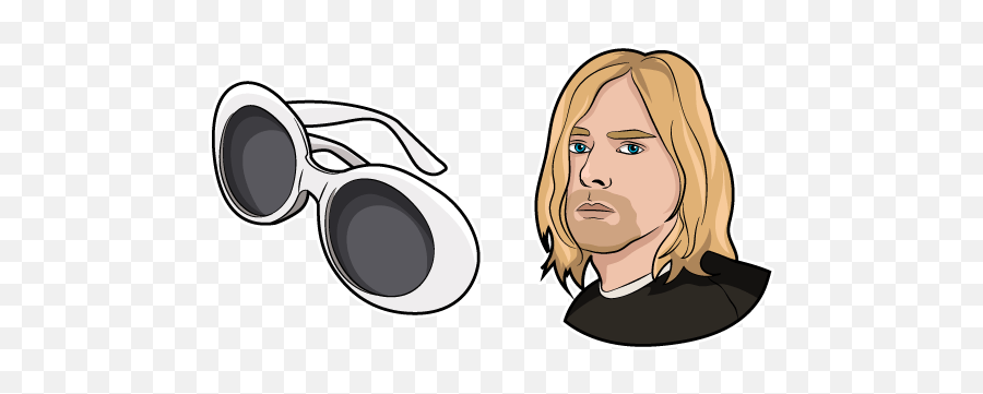 Custom Cursor Ideas In 2021 - Lentes Kurt Cobain Dibujo Emoji,James Brown And Michael Jackson Dancing Emojis