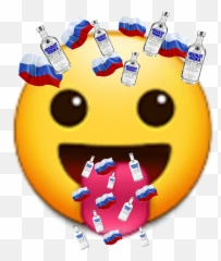 Emoji Russia Vodka Sticker - Happy,Vodka Emoji