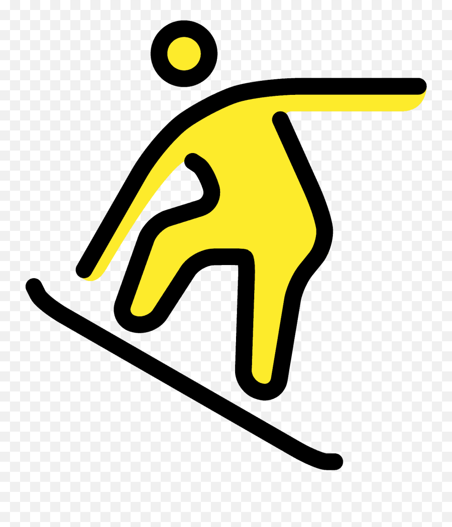 Snowboarder Emoji - Emoji Snowboard,Snowboard Emoji
