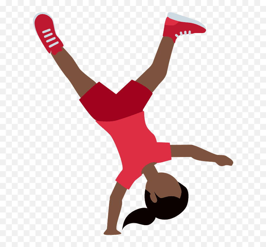 Woman Cartwheeling Emoji Clipart Free Download Transparent - Cartwheeling Girl Emoji,Women Emojis Transparent