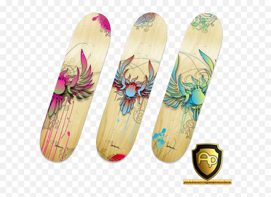 Skateboard Art Nr2 Psd Official Psds - Skateboard Designs Emoji,Skateboard Emoji