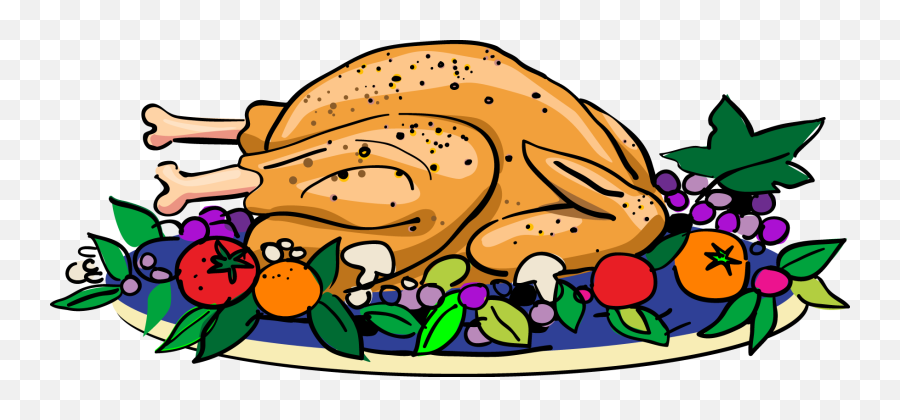 Thanksgiving Turkey Dinner Clip Art - Cooked Turkey Clipart Emoji,Thanksgiving Turkey Emoji