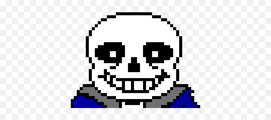 Pixel Art Gallery - Sans Head Emoji,Tongue Piercing Emoticon