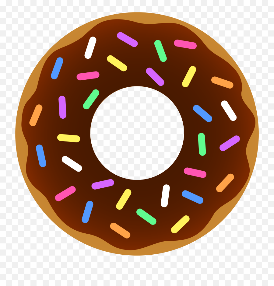 Free Donut Clipart Transparent - Transparent Background Donut Clipart Emoji,Donut Emoji Pillow