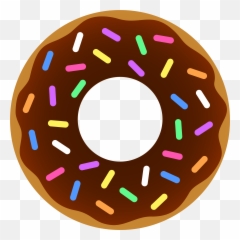 Free Donut Clipart Transparent - Transparent Background Donut Clipart Emoji,Donut Emoji Pillow