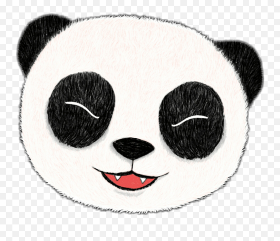 Panda Desiigner Cute Tumblr Sticker - Outline Of Animals Emoji,Desiigner Emojis