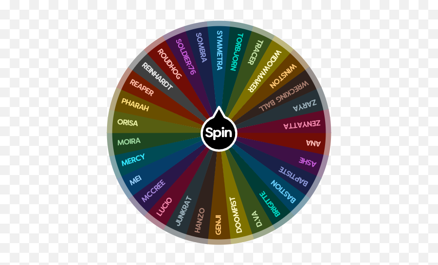 Overwatch Heroes Spin The Wheel App - Oc Challange Spin The Wheel Emoji,Winston Overwatch Emoticon