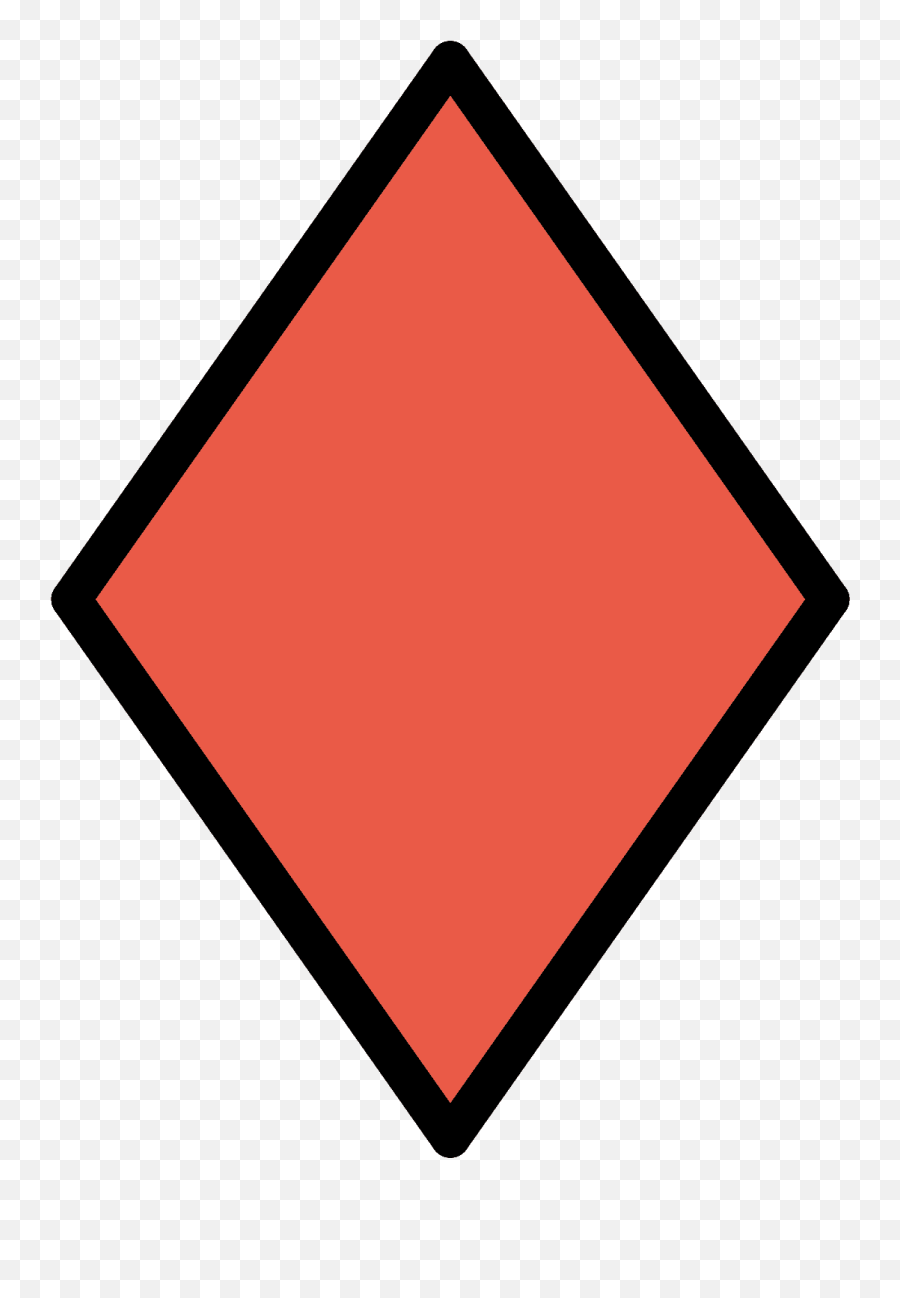 Diamond Suit Emoji Clipart - Red Diamond Square Png,2 Diamond Emoji