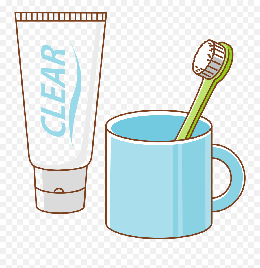Toothbrush And Toothpaste Clipart - Toothbrush And Toothpaste Clipart Png Emoji,Toothbrush Emoji