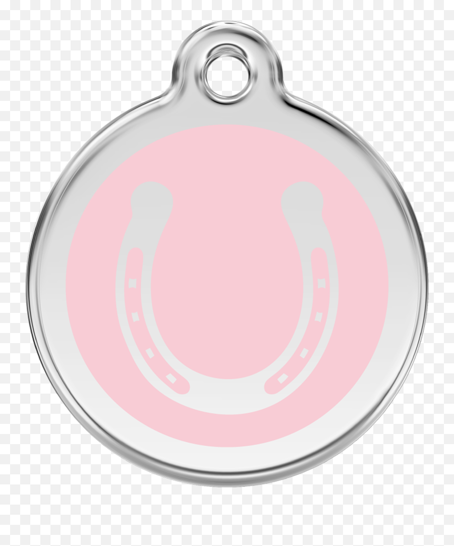 Red Dingo Enamel Tag Horseshoe Pink 01 - Hspk 1hspks Emoji,Horseshoe Emoticon On Fb