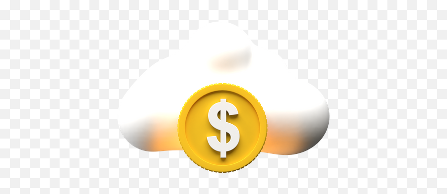 Premium Dollar Cloud 3d Illustration Download In Png Obj Or Emoji,Gold Bag Emoji