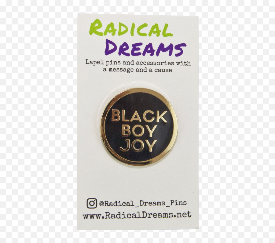 Black Boy Joy - Radical Dreams Lapel Pin Emoji,Guy Wearing Glasses Text Emoji