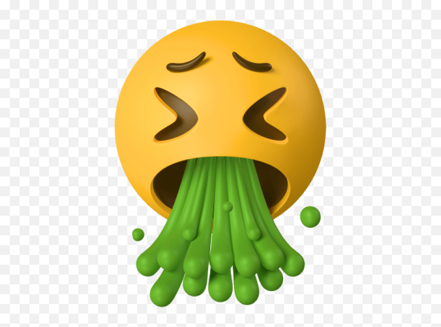 3d Emoji Illustration Pack U2014 Wannathis,Vomiting Emoji