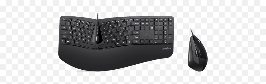 Periduo - 605 Wireless Ergonomic Combo 100 Keyboard And Emoji,Emoji With Man Resting Arms On Desk