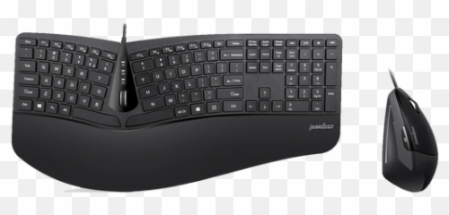 Periduo - 605 Wireless Ergonomic Combo 100 Keyboard And Emoji,Emoji With Man Resting Arms On Desk