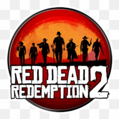 Red Dead Redemption 2 Round Sticker - Red Dead Redemption Icon Png Emoji,Dead Emoji Text