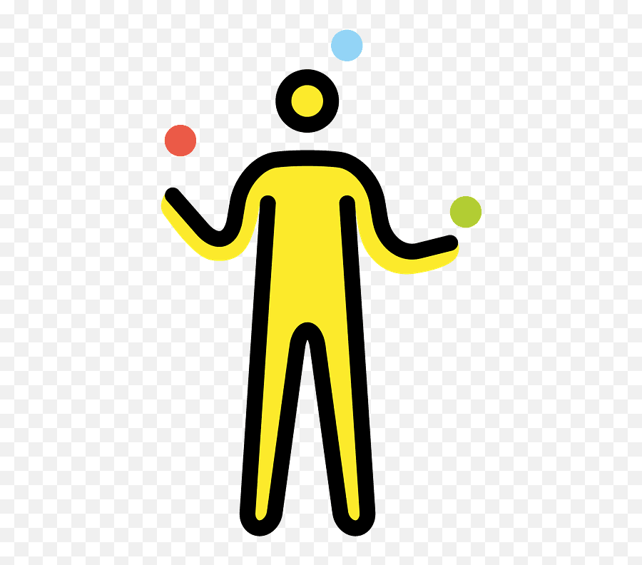 Person Juggling Emoji Clipart - Personas Haciendo Malabares,Kick Emoji