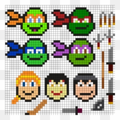 Tmnt Perler Bead Pattern Perler Bead Patterns Pony Bead - Happy Emoji,Emoji Fuse Beads