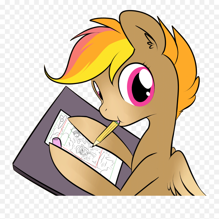 Horse News Write Your Own Dear John - Clip Art Png Cartoon Horse Writing A Letter Emoji,Horse Emoji Transparent