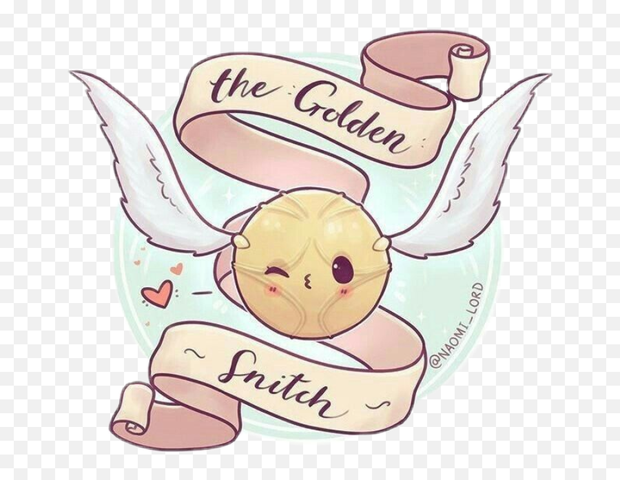 Snitch Goldensnitch Quidditch Sticker - Cute Golden Snitch Drawing Emoji,Snitch Emoji