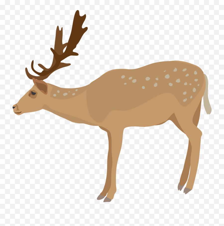 Clipart Snow Deer Clipart Snow Deer - Deer Clipart Png Emoji,Buck Deer Emoji
