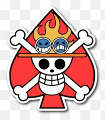 One Piece - One Piece Ace Logo Emoji,Ace Flag Emoji