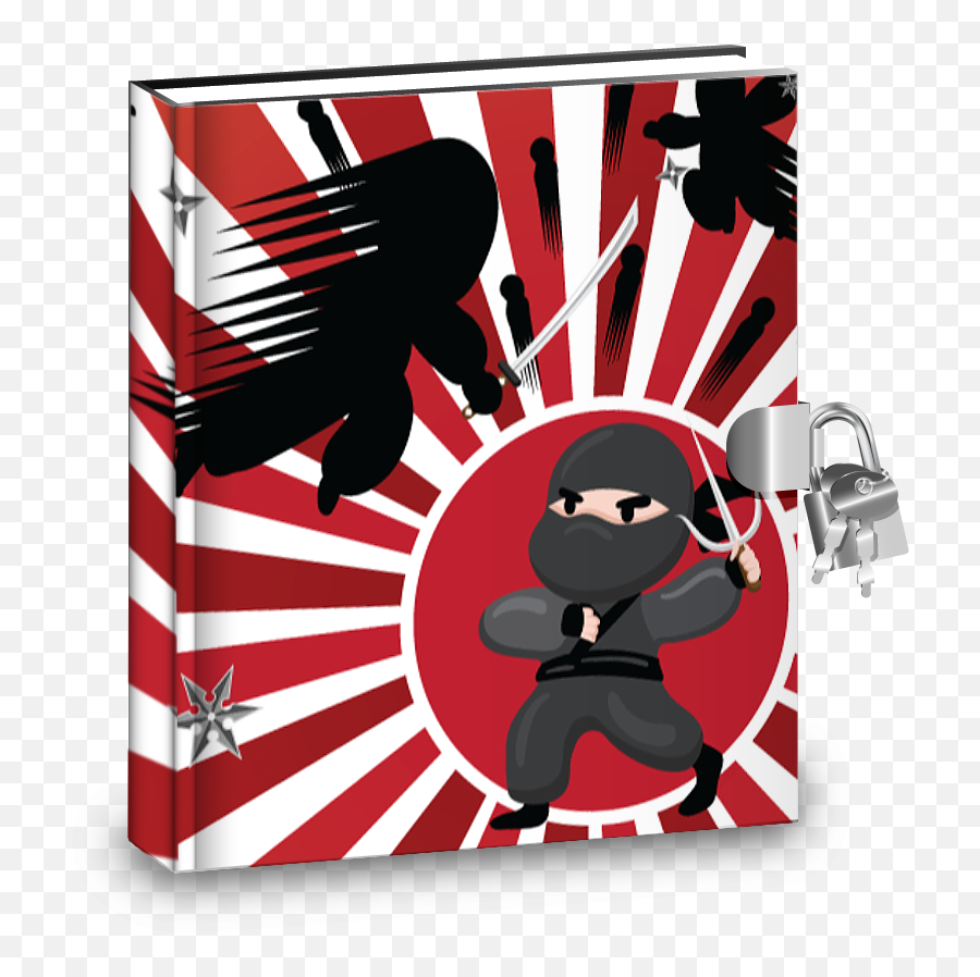 Gift Idea Ninja Warrior Kids Diary With Lock - Warrior In Greek Emoji,Free Emoji Stickers For Kids