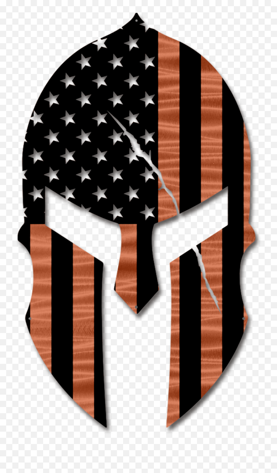 Frontline Metal - Spartan Helmet Flag Design Emoji,American Flag Text Emoticon