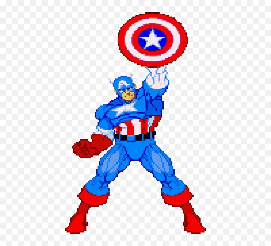 Captain America Star Sticker For Ios - Captain America Cartoon Gif Emoji,Captain America Emoticon Android