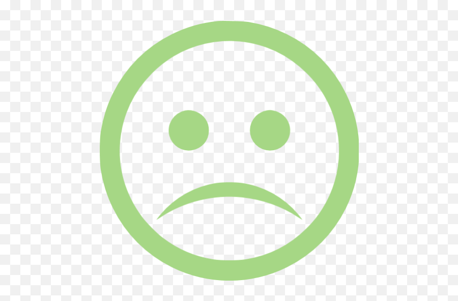 Guacamole Green Sad Icon - Red Sad Icon Png Emoji,Sad Emoticon Text In English