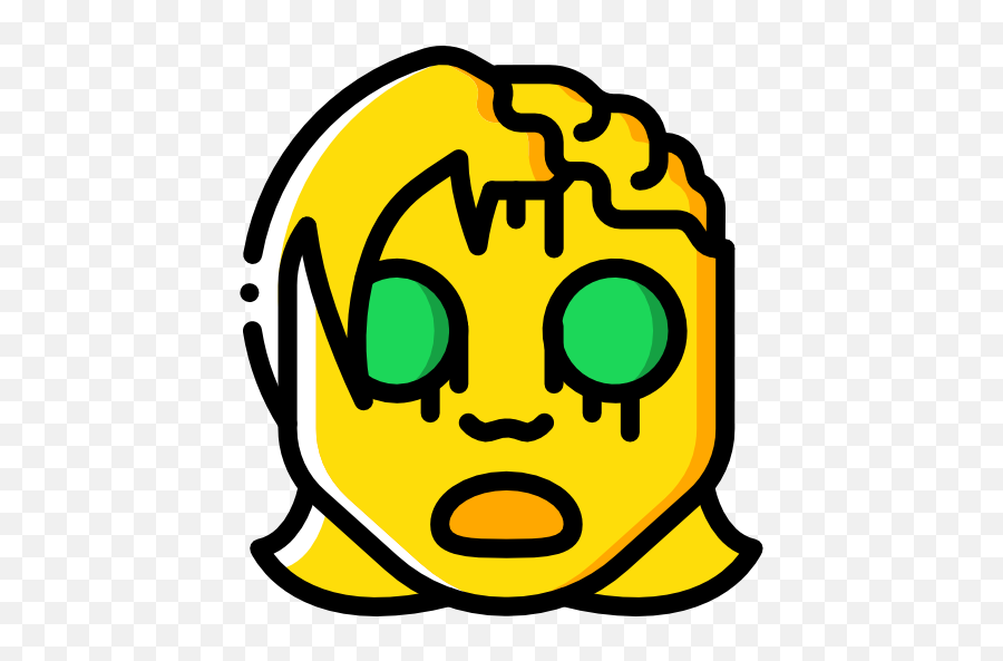 Zombie - Zombie Outline Emoji,Horror Emojis