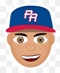 Blonde Puerto Rico Baseball - Happy Emoji,Puerto Rico Emoji