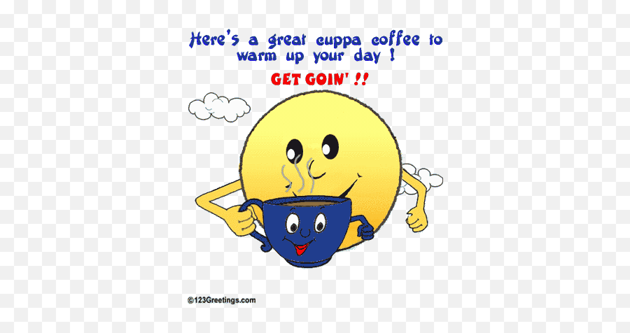 Hilsen - Good Morning Wishes Emoji,Coffee Emoticon Gif