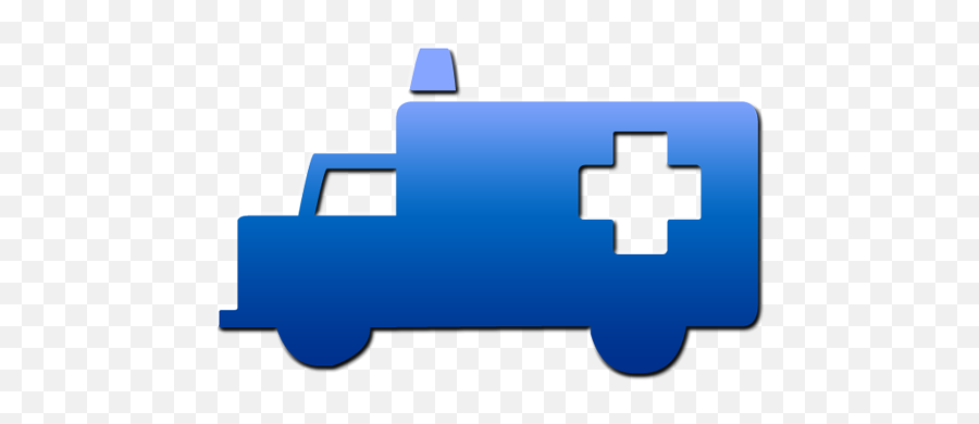 Image Of Ambulance Clipart 6 Blue Gradient Symbol - Clipartix Blue Ambulance Clipart Emoji,Blue Gradient Emojis